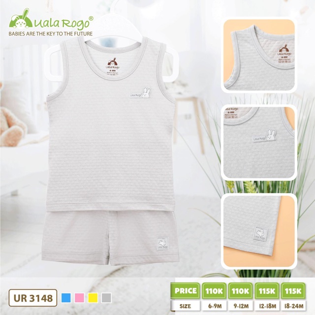 [SALE SỐC - RẺ VÔ ĐỊCH] bộ uala sát nách cotton thủng cho bé