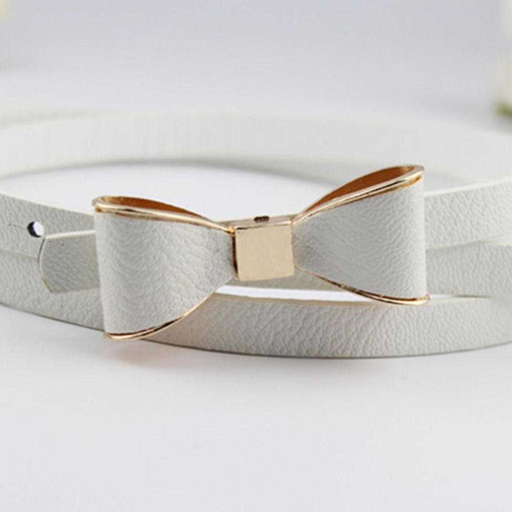 Thắt Lưng Da Bản Nhỏ Màu Trơn Thời Trang Cho Nữ