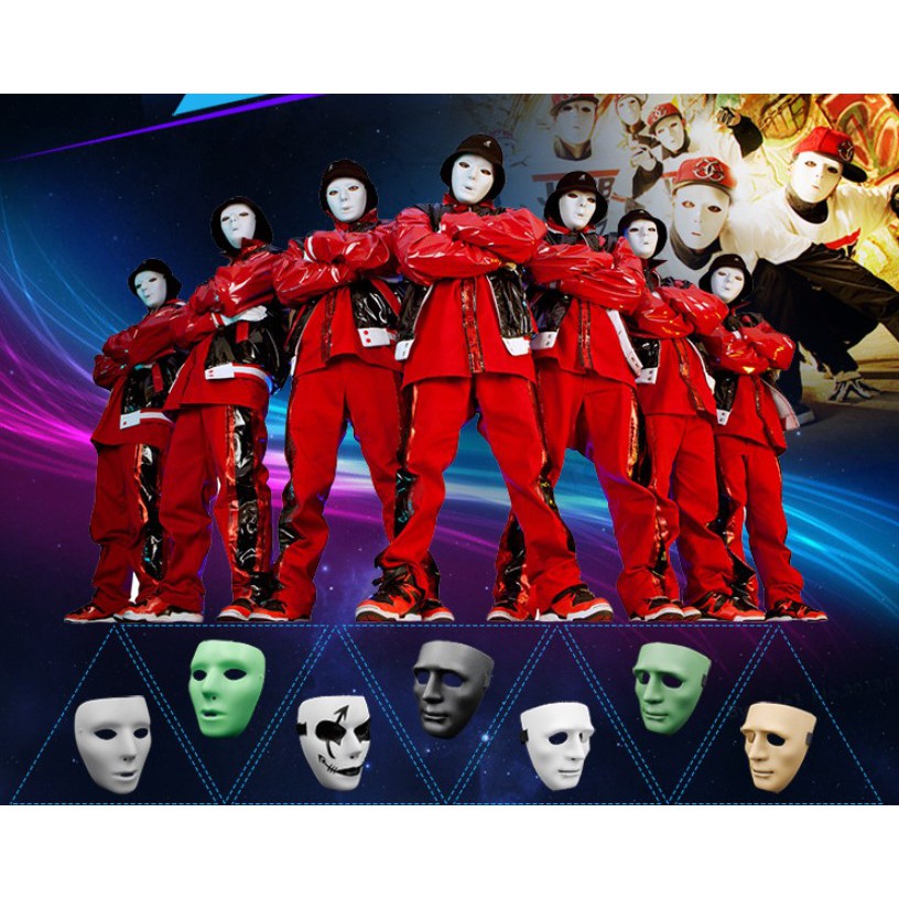 Mặt Nạ JABBAWOCKEEZ Nhóm Nhảy ABDC - Mặt Nạ Nhựa Mặt Người Trơn