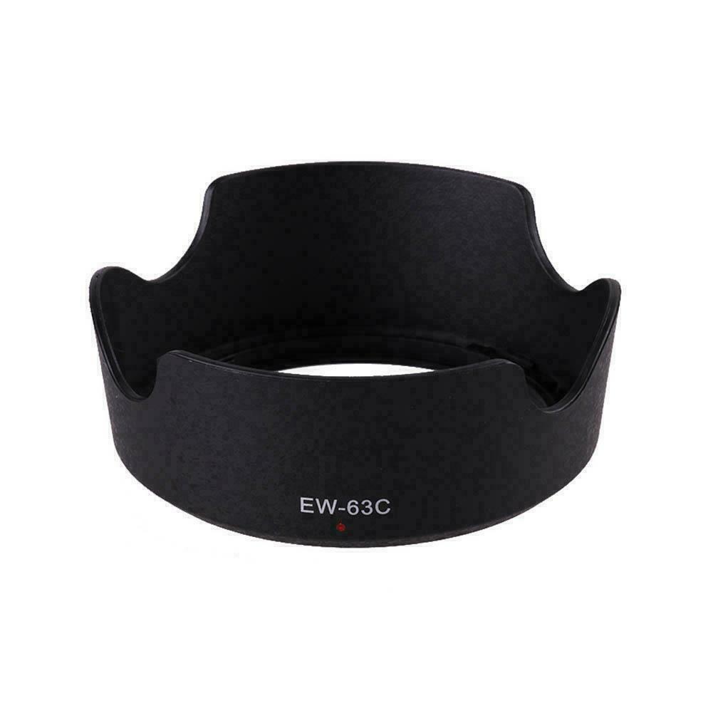 1PC Black ABS Lens Hood EW-63C EW63C For Canon EF-S lens hood camera STM le K5A4