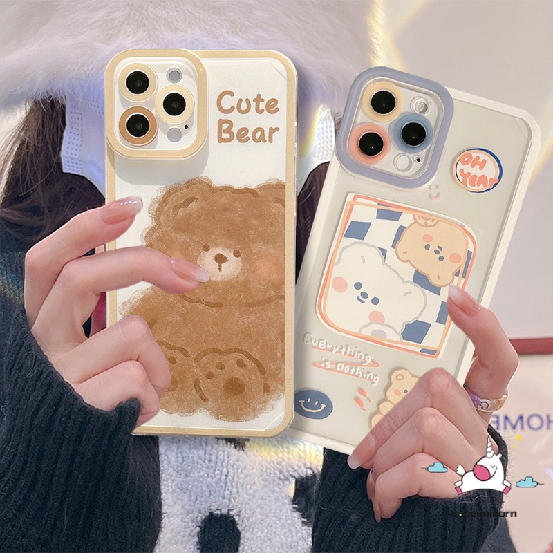Ốp Điện Thoại Cho Oppo A16 A57 2022 A53 A95 A12 A15 A74A54 A11 A3S A9 A5S A7 A5 A16K A55 A76 A96 A36 A31 A52 A72 A74 A92 A33 A32 A15S A1K Reno 8 7 7Z 5F F19pro Ốp Điện Thoại Gấu Dễ Thương