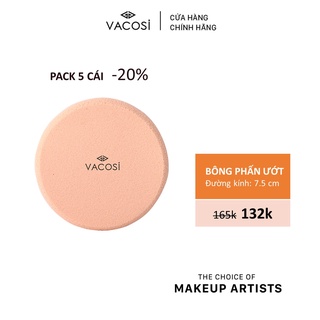 Bông Phấn Ướt Tròn Lớn VACOSI - BP05