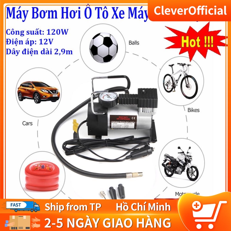 Máy nén khí mini 12V Xe máy bơm hơi Xe máy Xe đạp điện Máy bơm hơi Lốp bơm hơi Trọng lượng nhẹ