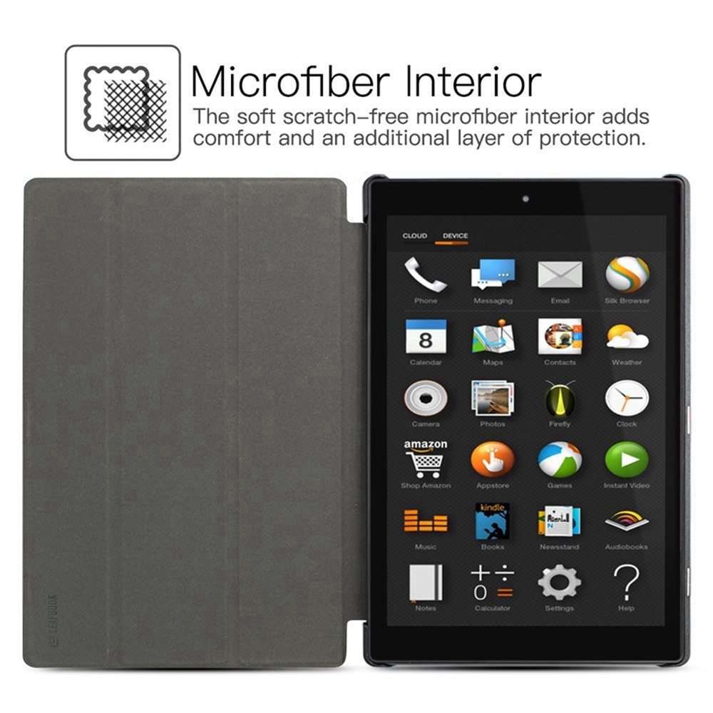 Bao da nắp gập kiểu dáng đơn giản sang trọng dành cho Fire HD 10 | BigBuy360 - bigbuy360.vn