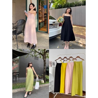 ĐẦM HAI DÂY CỘT DÂY LƯNG NHIỀU MÀU XINH XẮN - SALA DRESS