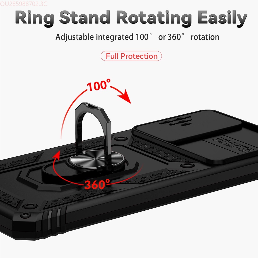 Ốp Điện Thoại Chống Sốc Có Giá Đỡ Kim Loại Cho Xiaomi Redmi 10 9A 9C Redmi Note 11 Pro 11S Note 10 Pro 10S 9 Pro 9S