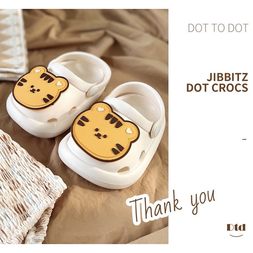 Giày DottodotCrocs  và charms gắn giày Crocs nội địa Hàn Quốc cho bé Dottodot
