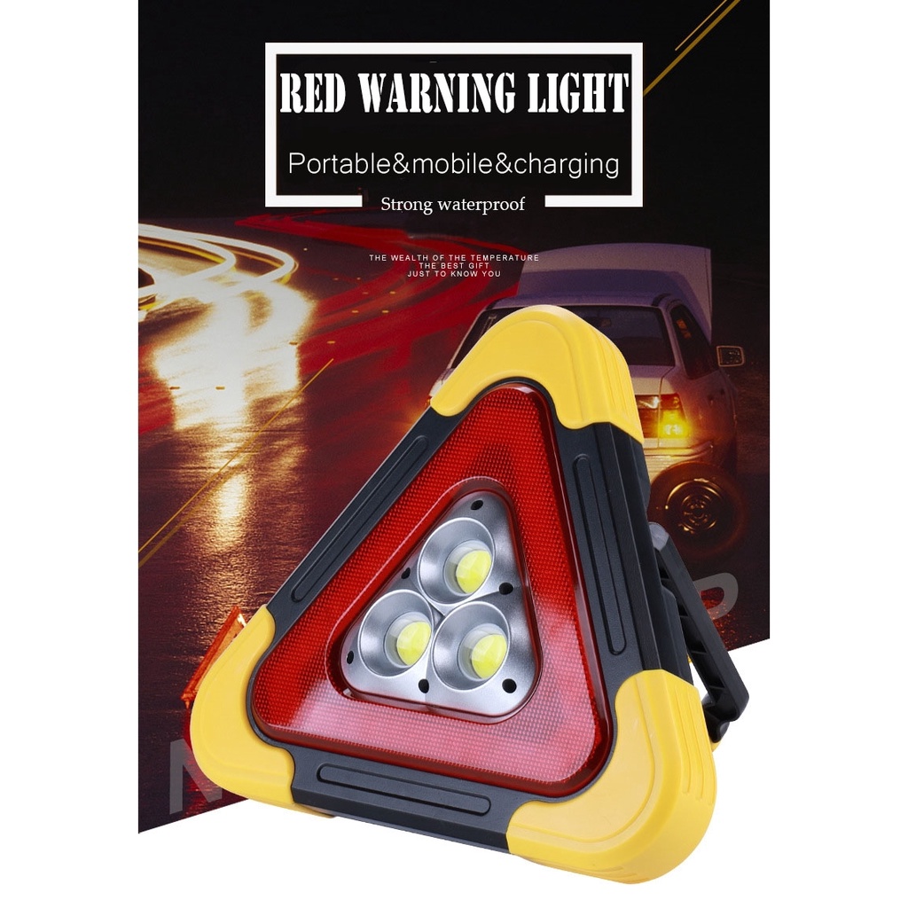 Đèn LED Cảnh Báo Khẩn Cấp Hình Tam Giác Tiện Dụng Cho Xe Hơi