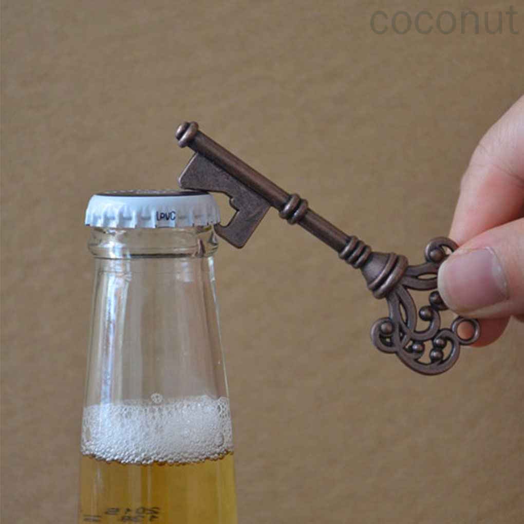 Dụng Cụ Mở Nắp Chai Hình Chìa Khóa Bằng Kim Loại Phong Cách Retro