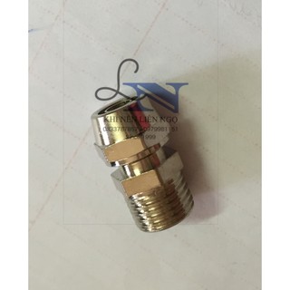 Nối nhanh rắc co khí nén inox dạng xoáy nón ren ngoài cắm ống PU