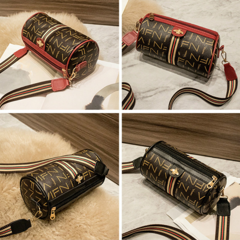 Túi Đeo Chéo Đựng Điện Thoại Hình Con Ong Phối Dây Ruy Băng Màu Tương Phản Thời Trang