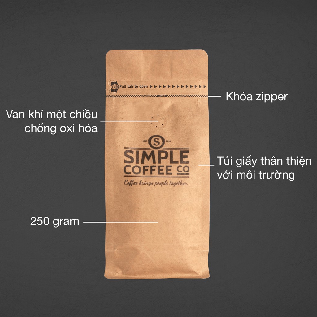 Cà phê Arabica rang vừa (medium) Simple Coffee - Sunrise specialty coffee