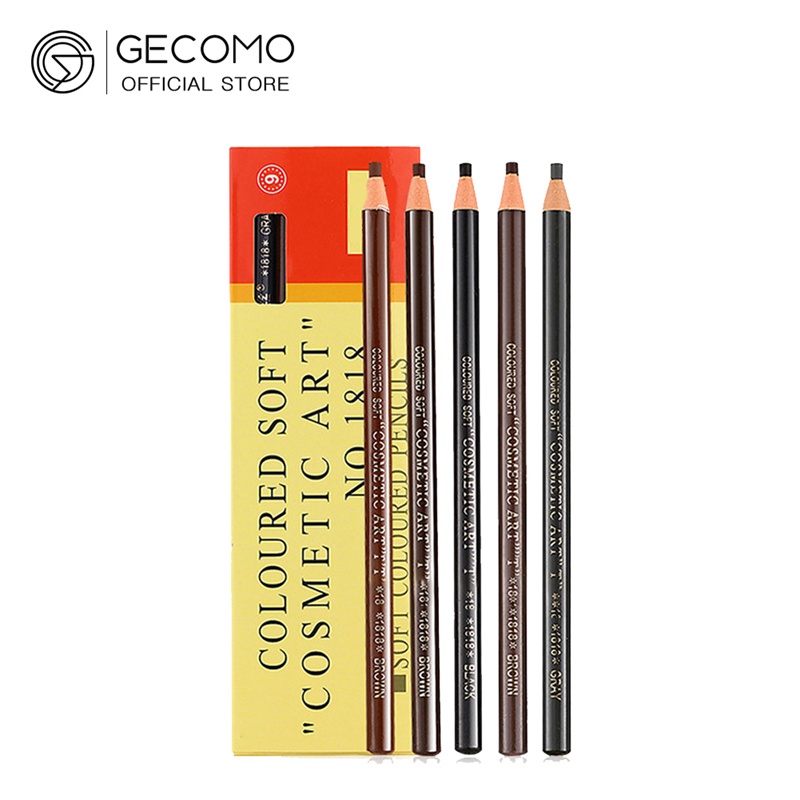 Chì Kẻ Lông Mày GECOMO Chống Nước Lâu Phai Cho Lông Mày Đẹp Tự Nhiên