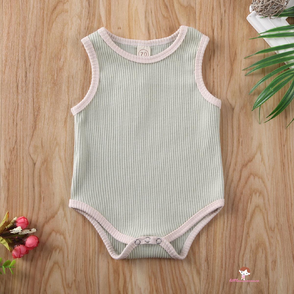 Bodysuit Không Tay Kẻ Sọc Cho Bé