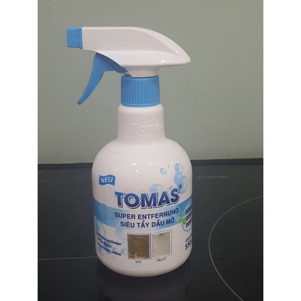 SIÊU TẨY DẦU MỠ 550G TOMAS - THÁCH THỨC MỌI VẾT BẨN DẦU MỠ BÁM LÂU NGÀY TRÊN CÁC DỤNG CỤ NHÀ BẾP