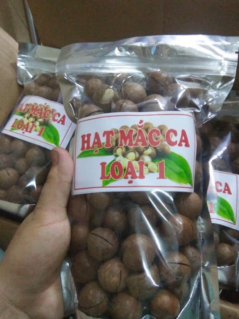 Mắc ca cưa hạt to hút chân không loại 1