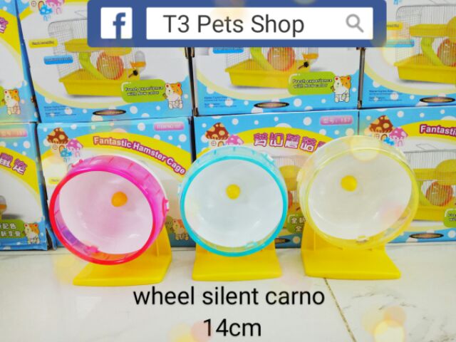 Wheel silent carno 2 size dành cho hamster (không ồn)