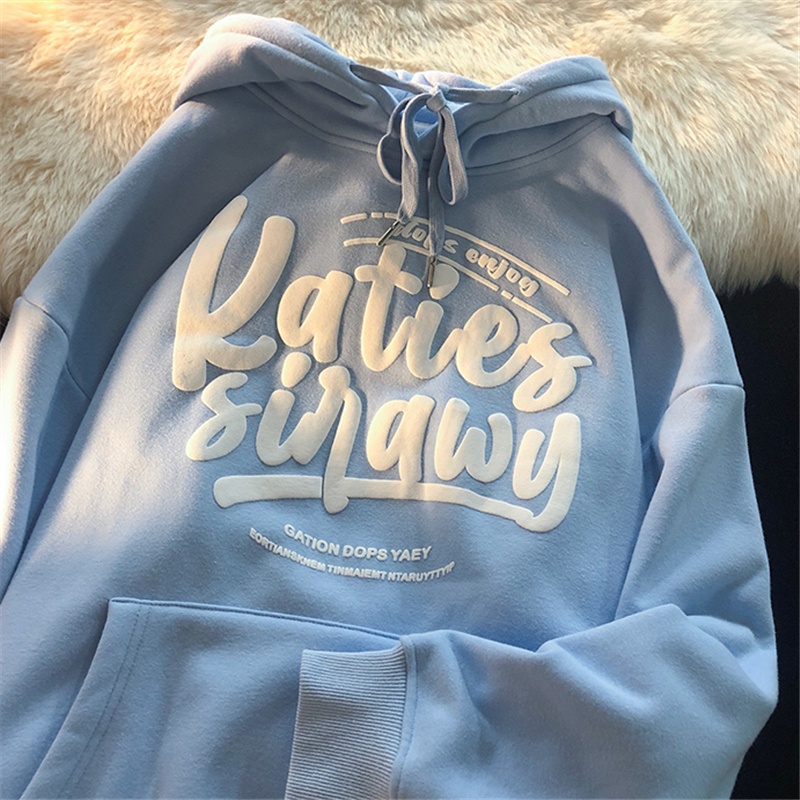 NRVP Áo Hoodie Dáng Rộng Thời Trang Hàn Quốc 2022 Dành Cho Nữ