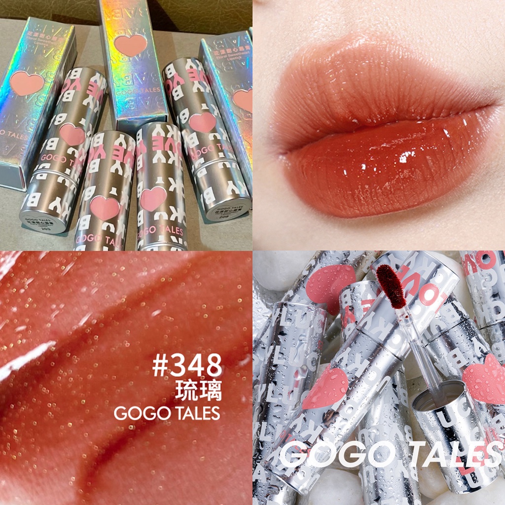 Son Môi Dạng Lỏng GOGO TALES Dưỡng Ẩm Chống Thấm Nước Lâu Trôi Son Bóng