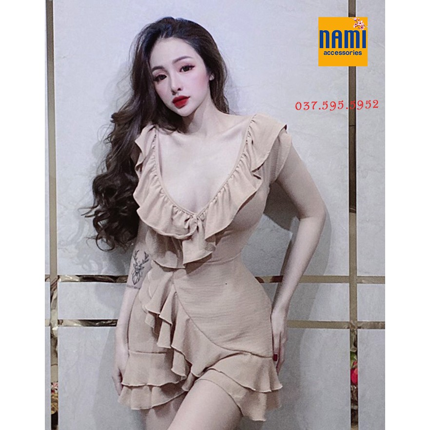 ĐẦM BÈO XOÈ NHẸ SIÊU ĐẸP XINH HẾT NẤC - QANU140