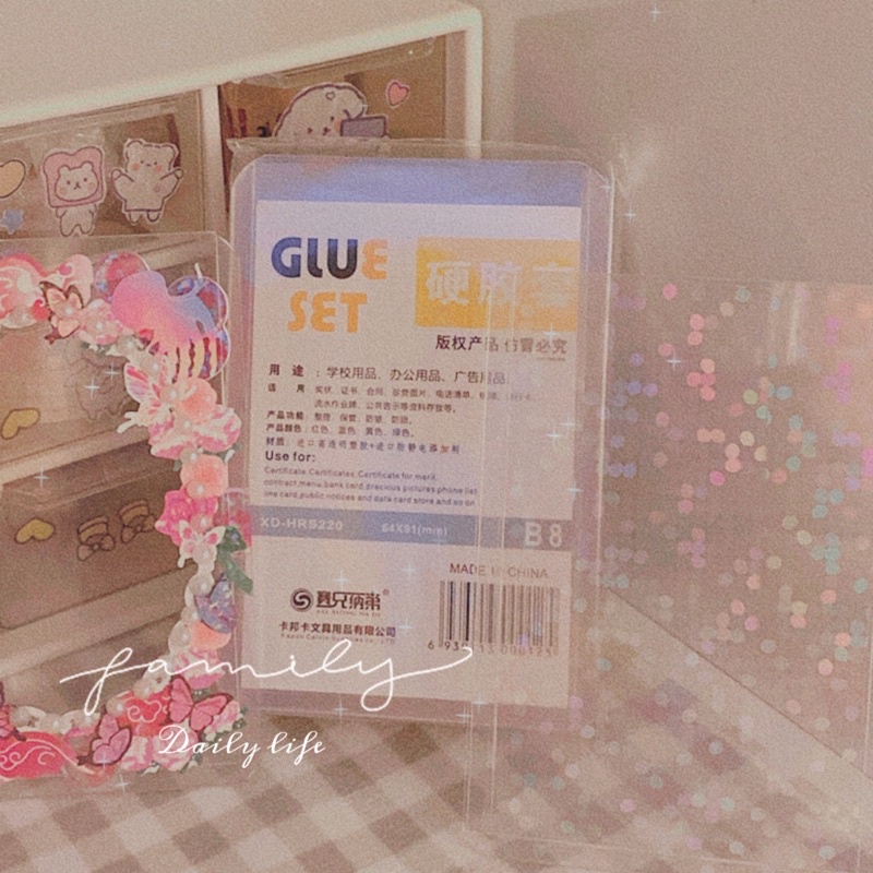 Toploader Glueset dày dặn đựng Card Idol BTS , TXT, Blackpink , Twice …