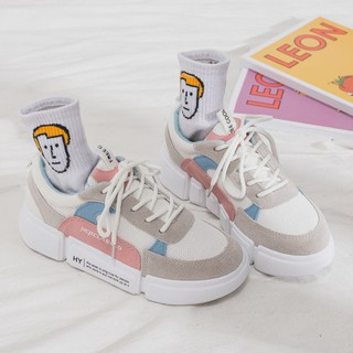 [INS Hàng Hot] Giày thể thao nữ bản mới trộn màu Sneakers💥, giay phong cách xu hướng trẻ hàn quốc thoáng khí (757)