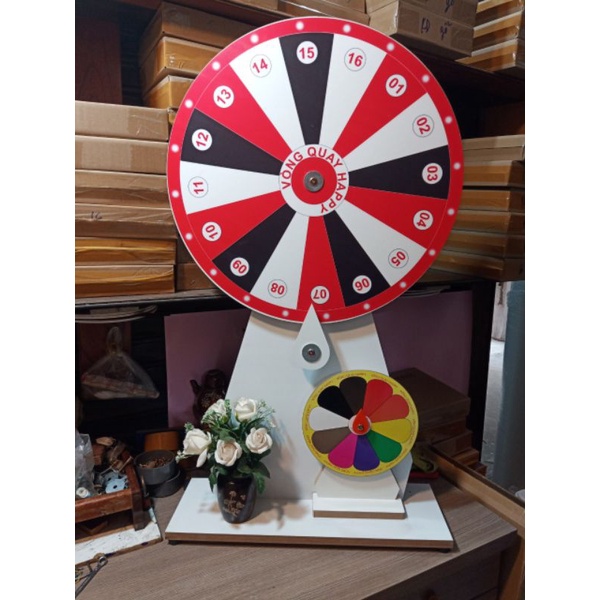VÒNG QUAY MAY MẮN 16 ô - SIZE 60cm cao 100cm