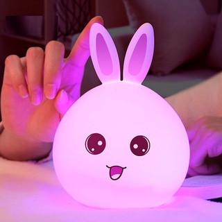 Đèn ngủ hình thỏ cảm ứng
