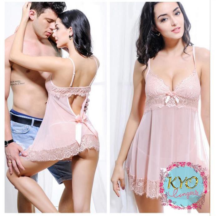 [ Hàng Chuẩn- Mềm mịn] Váy ngủ siêu sexy VAY315- váy ngủ ren | BigBuy360 - bigbuy360.vn
