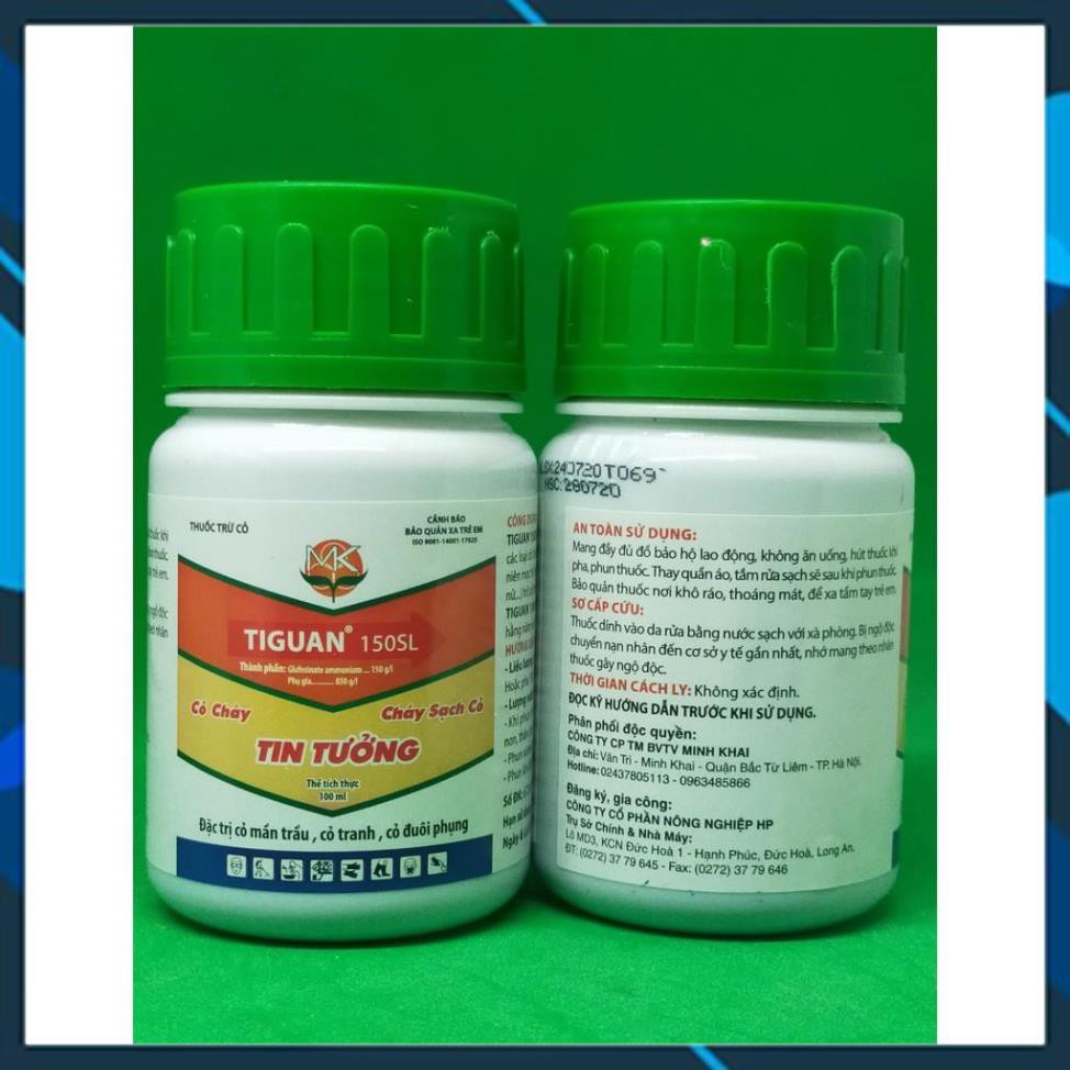 [Giá sập sàn] Tiguan 100ml Thuốc diệt - cháy cỏ mầm trâu, cỏ tranh, cỏ đuôi phụng