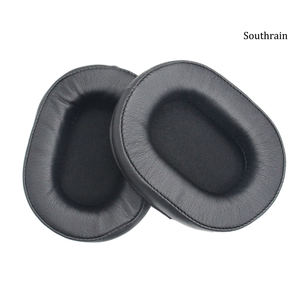 Southrain 1 Pair Soft Faux Leather Sponge Headphone Ear Pads Headset Accessories for Sony