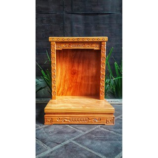 Bàn thờ thần tài gỗ gõ đỏ 60 X 81CM