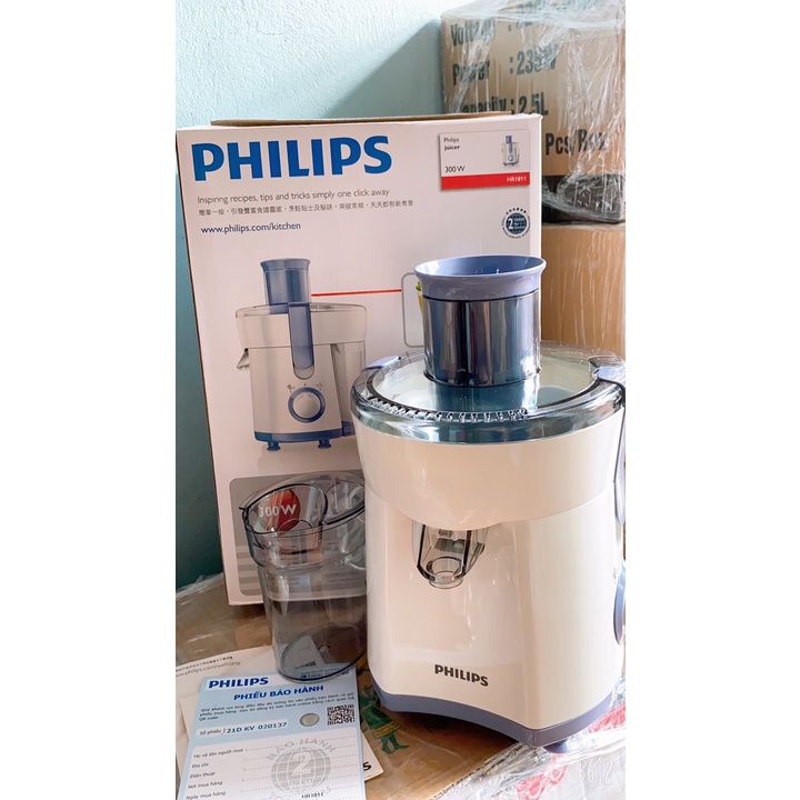 [Mã 55ELSALE1 giảm 7% đơn 300K] Máy ép trái cây PHILIPS HR-1817