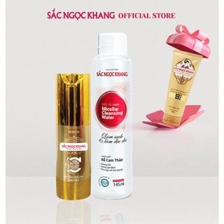 Combo Serum dưỡng trắng điệu kỳ SẮC NGỌC KHANG 30ml + Nước tẩy trang 145ml