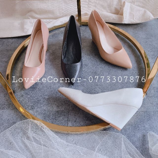 LOVIIECORNER - GIÀY CAO GÓT CÔNG SỞ ĐẾ XUỒNG 7 PHÂN- ĐẾ XUỒNG BÍT MŨI 7CM -GIÀY CAO GÓT MŨI NHỌN ĐẾ XUỒNG 7P   G200720