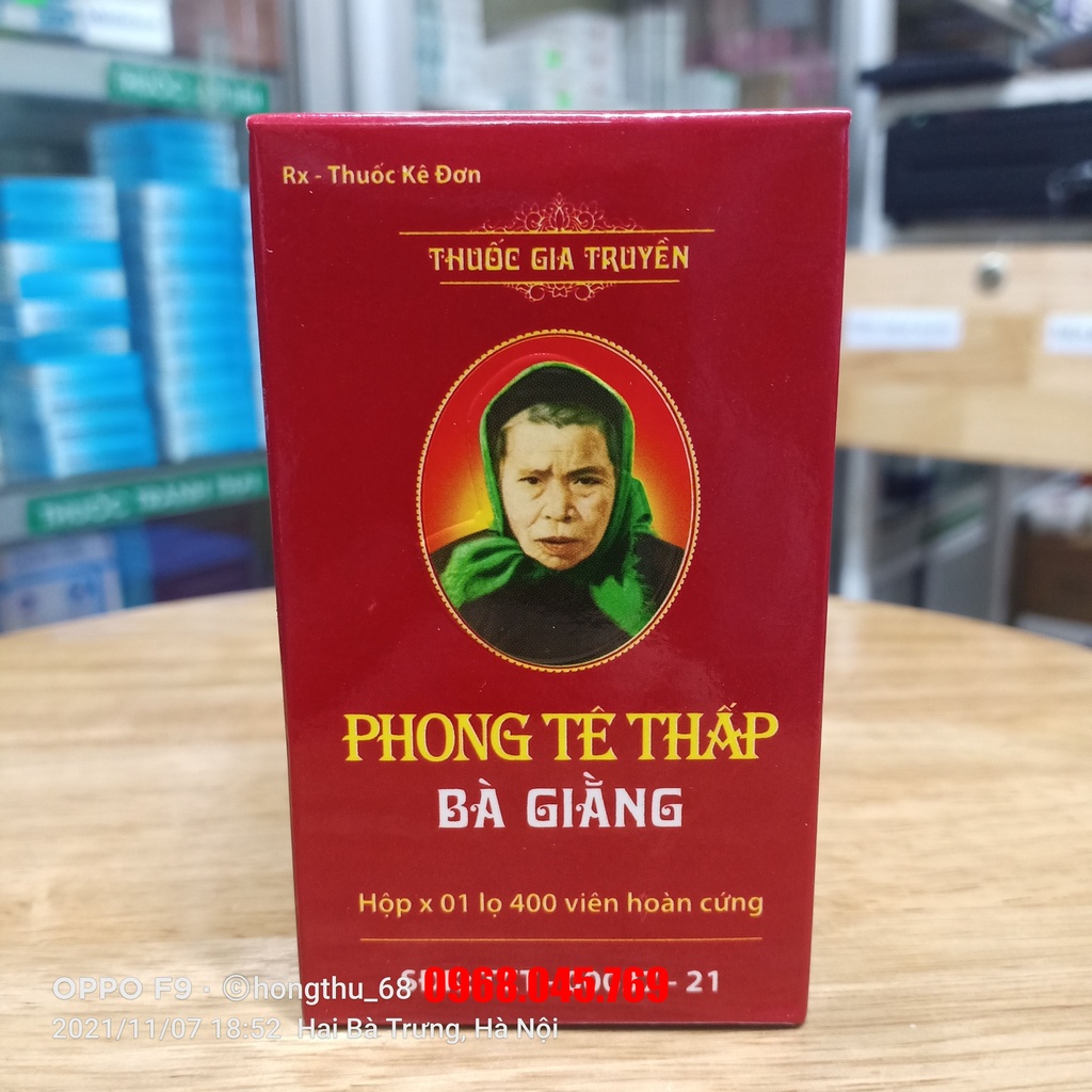 Phong Tê Thấp Bà Giằng có tác dụng với bệnh đau lưng, đau vai gáy, thoái hóa kh