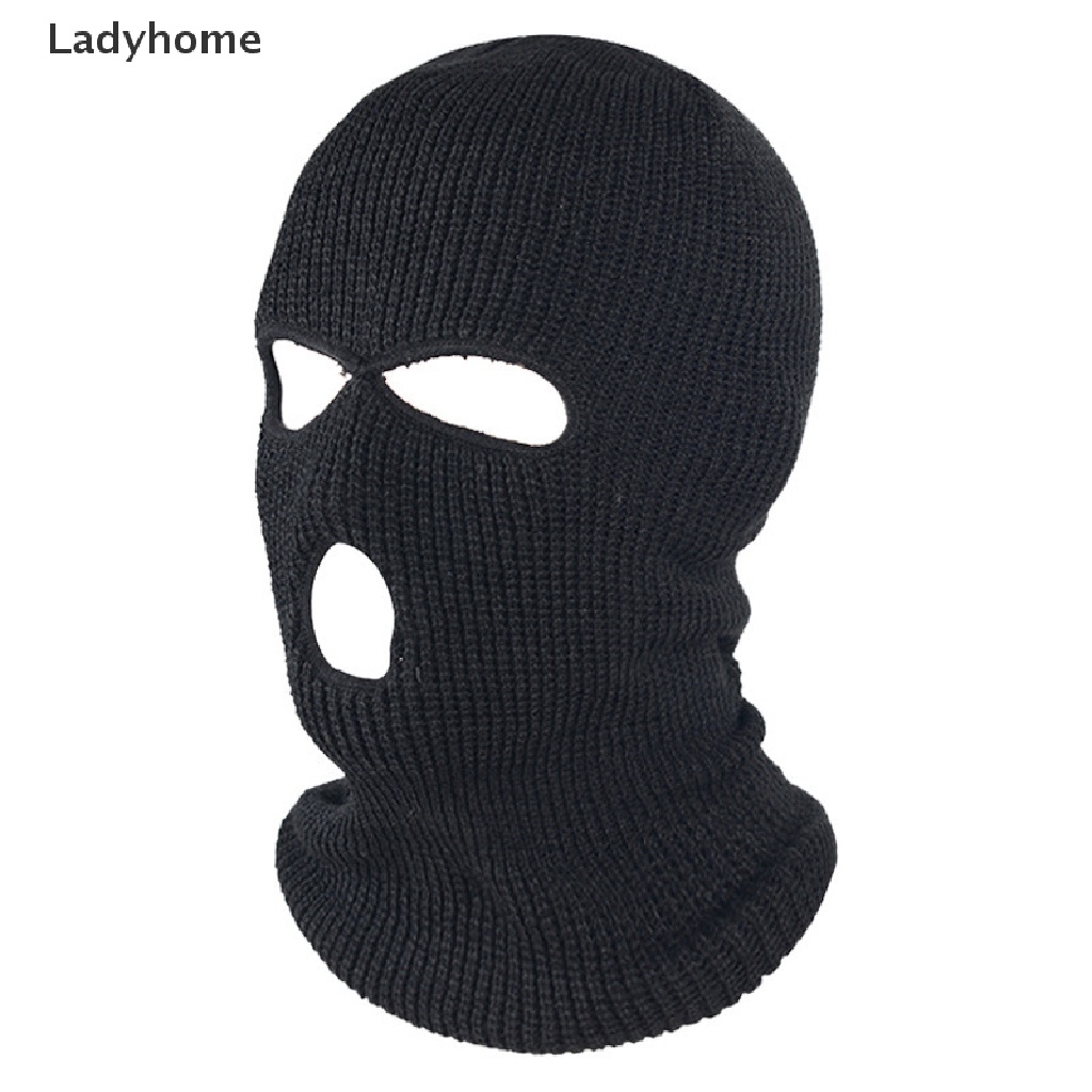 1 Mũ Balaclava Thêu Hình 3 Lỗ Giữ Ấm Mùa Đông Dành Cho Nam Nữ