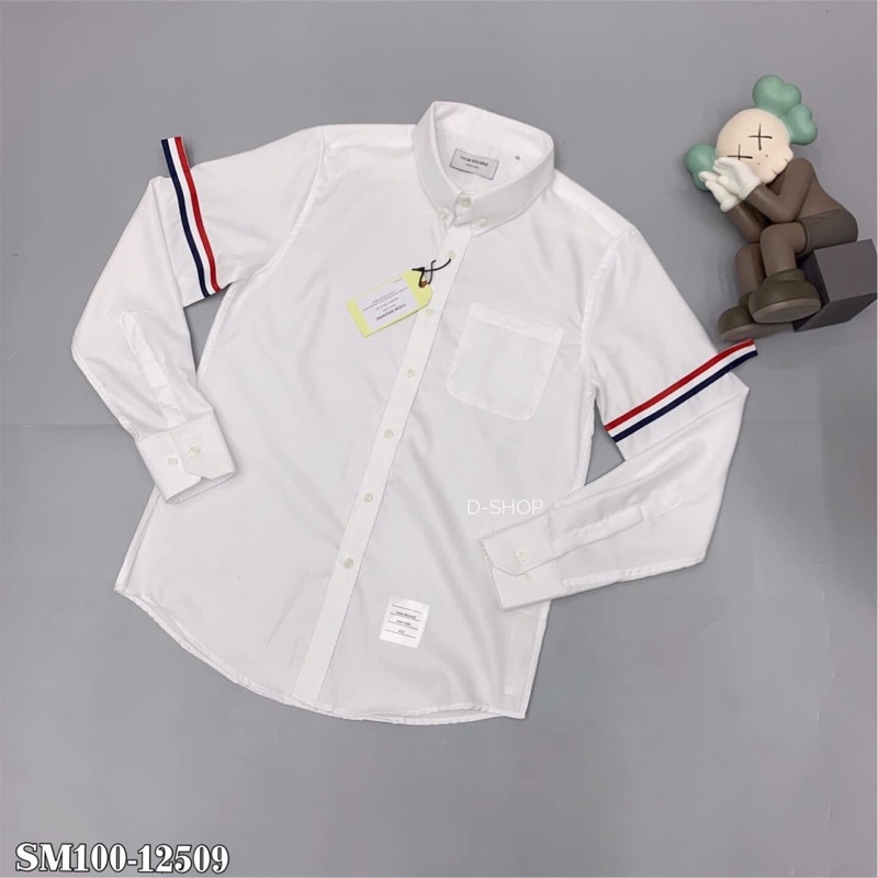 Sơ mi Thom Browne truyền thống vải gai cao cấp