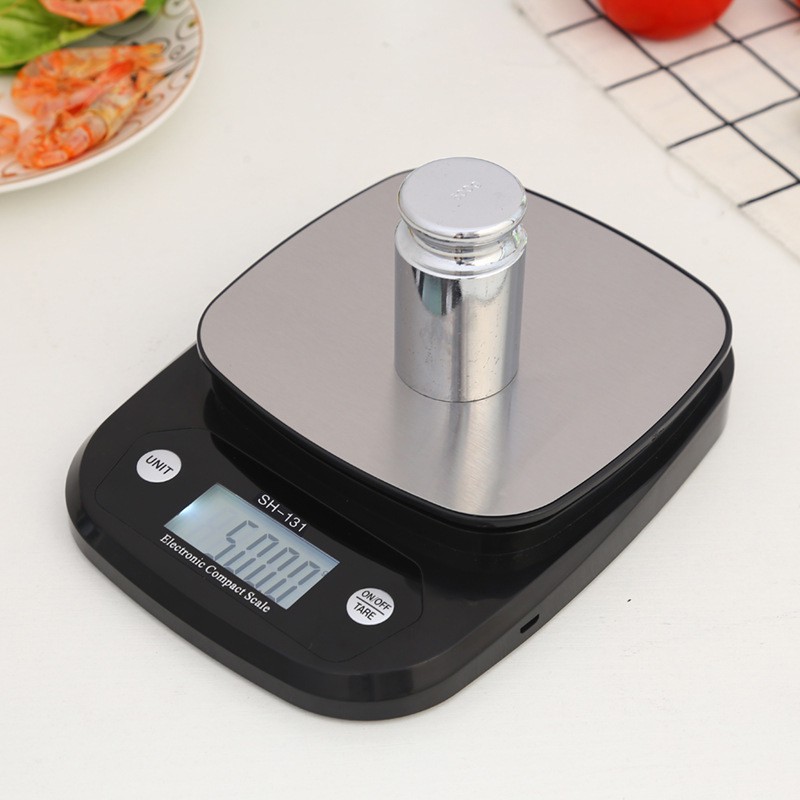 Cân Tiểu Ly Điện Tử Siêu Chính Xác Precision 3kg - 0.1g, 5kg - 0.5g Cân Tiểu Li Nhà Bếp Mini Compact Scale