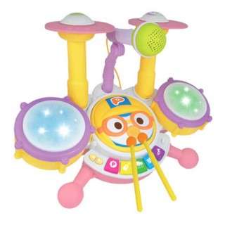 ✔hàn quốc ◤with shim◢ pororo đồ chơi bộ đồ chơi nhạc cụ trống mini hát