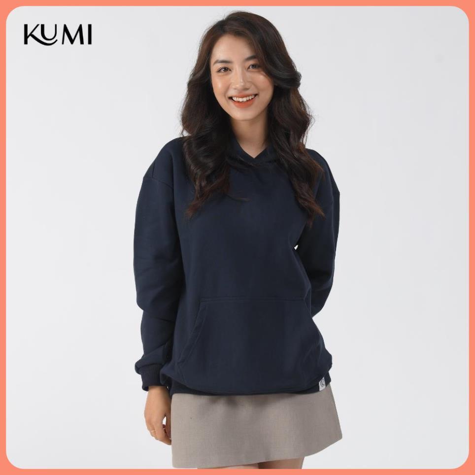 Áo Hoodie Nữ Dài Tay Có Mũ Chất Nỉ Bông Cao Cấp Kumi, Áo Nỉ Nữ Basic Có Mũ Thời Trang Trẻ Trung Năng Động | BigBuy360 - bigbuy360.vn