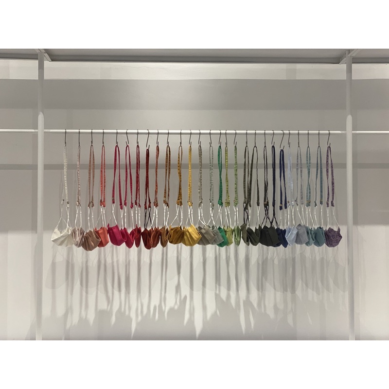 KHẨU TRANG VẢI LINEN 3 LỚP  - KÈM DÂY ĐEO