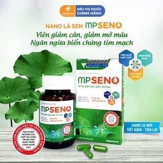 [MUA 2 TẶNG 1] MPSENO Viên giảm cân, giảm béo, giảm mỡ máu công nghệ nano lá sen lọ 60v