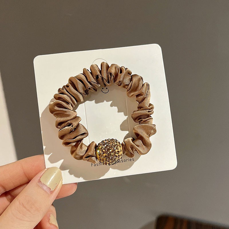 Dây Buộc Tóc Cao Su Họa Tiết Da Báo Đính Đá Thời Trang 2022 Cho Nữ