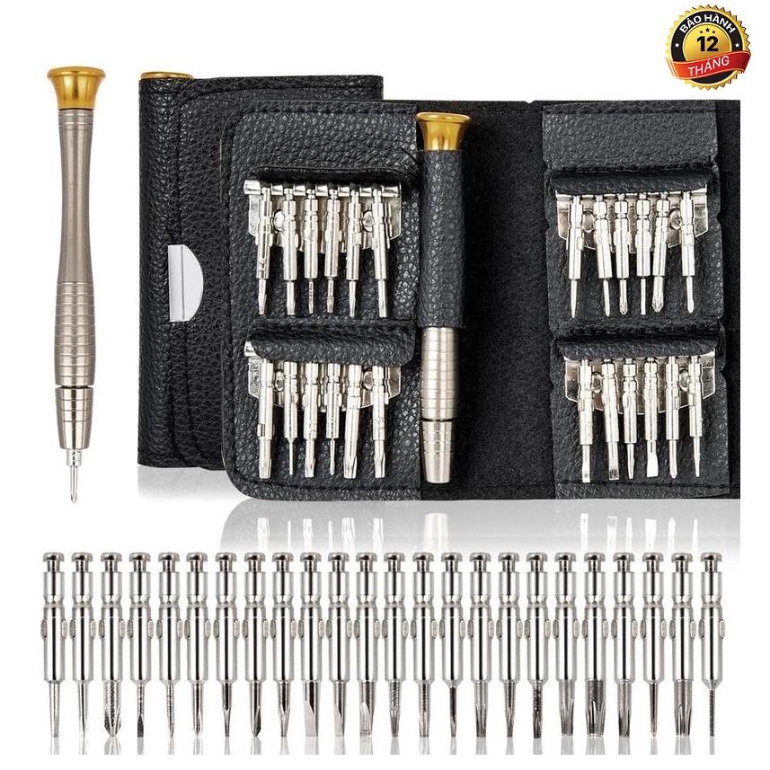 [LOẠI TỐT ĐẦU VẶN BẰNG GEN] Bộ Tua Vít Đa Năng Sửa Chữa Điện Thoại Screwdriver 25 Đầu Bóp D