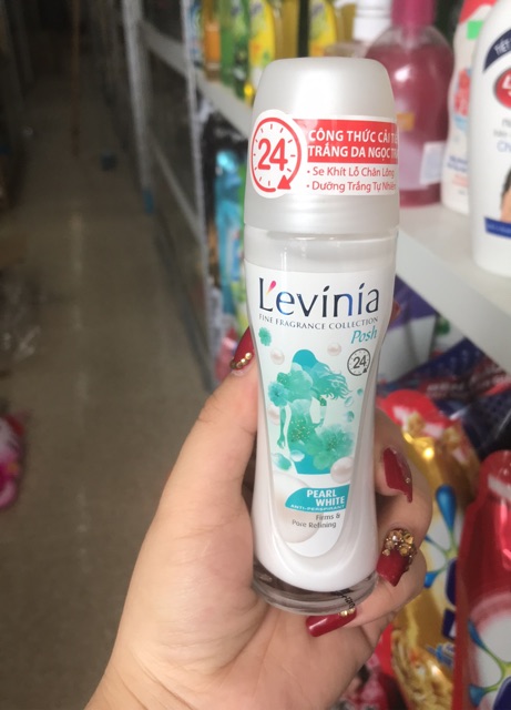 Lăn khử mùi L'evinia trắng da Ngọc trai 65g