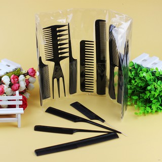 Set 10 lược tạo kiểu tóc răng rộng chuyên dụng cho Salon
