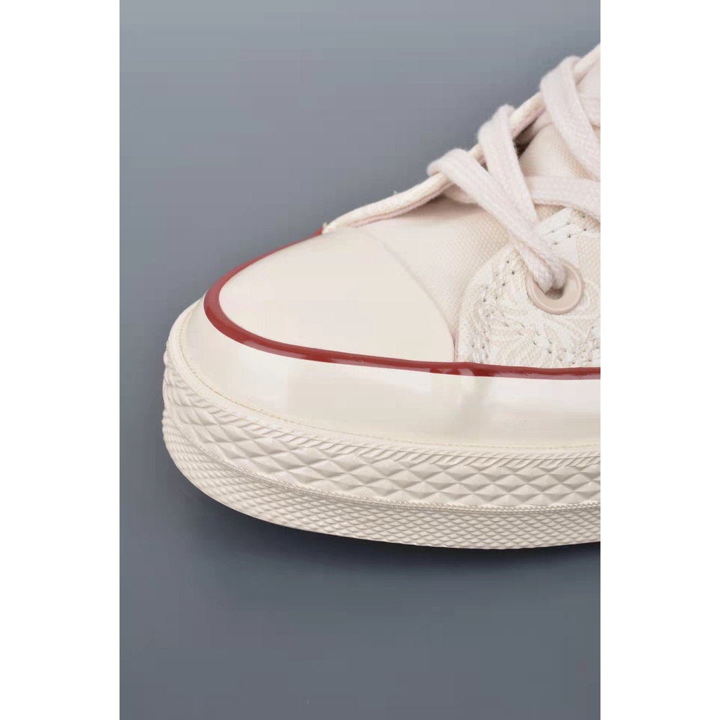 OFF WHITE Converse Giày Thể Thao Cao Cổ Thêu Hoa Phong Cách Trung Quốc Cho Nam Và Nữ Mã 1434