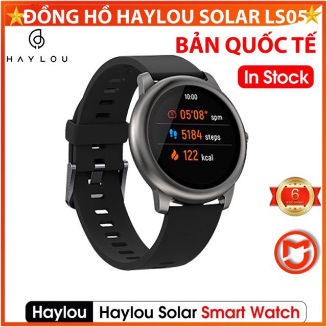 Đồng hồ thông minh Xiaomi Haylou Solar - LS05 - Phiên Bản Quốc Tế