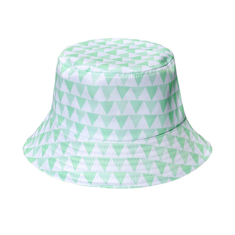 Nón Bucket Chất Liệu Cotton Họa Tiết Sọc Caro Thời Trang Mùa Hè Cho Nữ